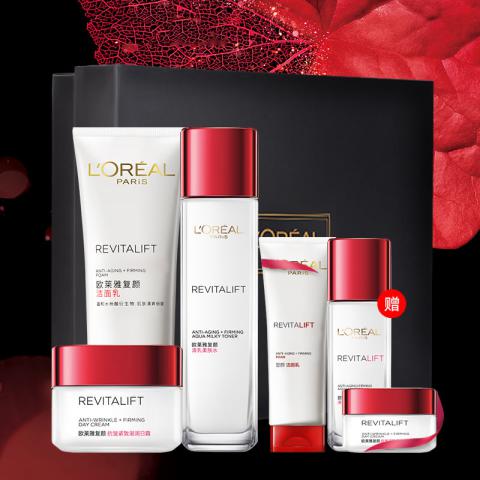 欧莱雅(LOREAL)复颜抗皱礼盒三...
